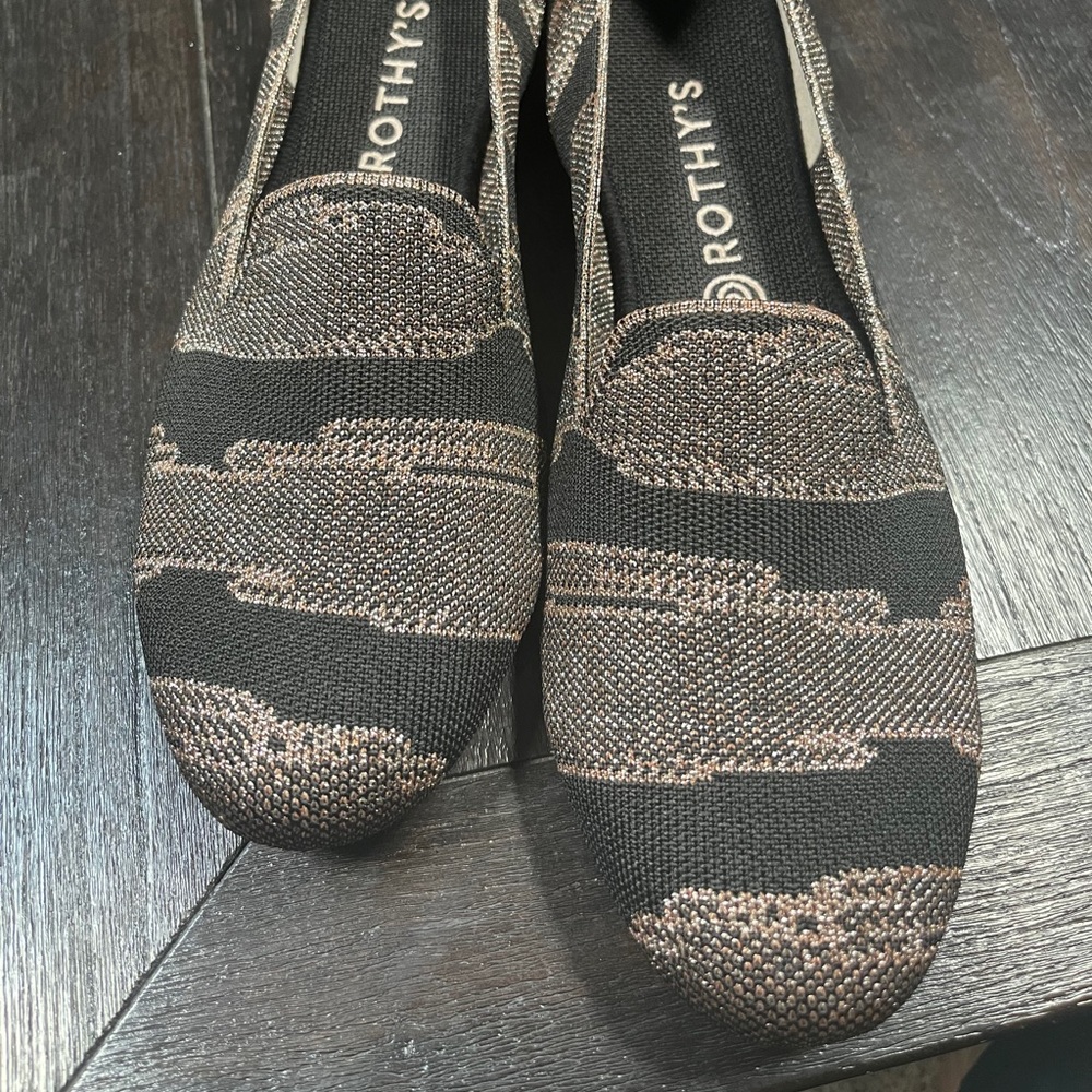 NEW Rothy’s Golden Shimmer Loafers, size 12.5
